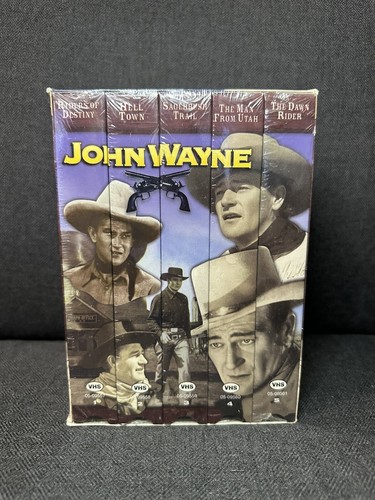 John Wayne Collectors Series 5 Pack VHS Factory Sealed - Picture 2 of 4