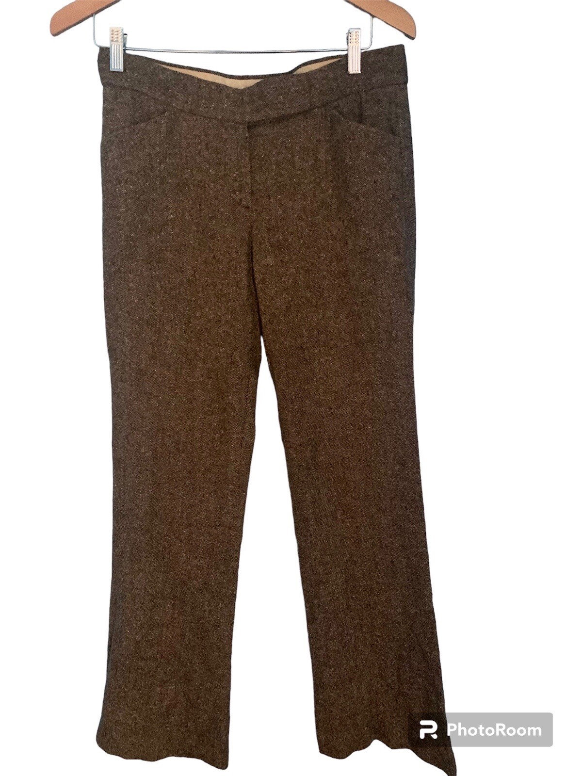 Trent Wool Trousers in Brown