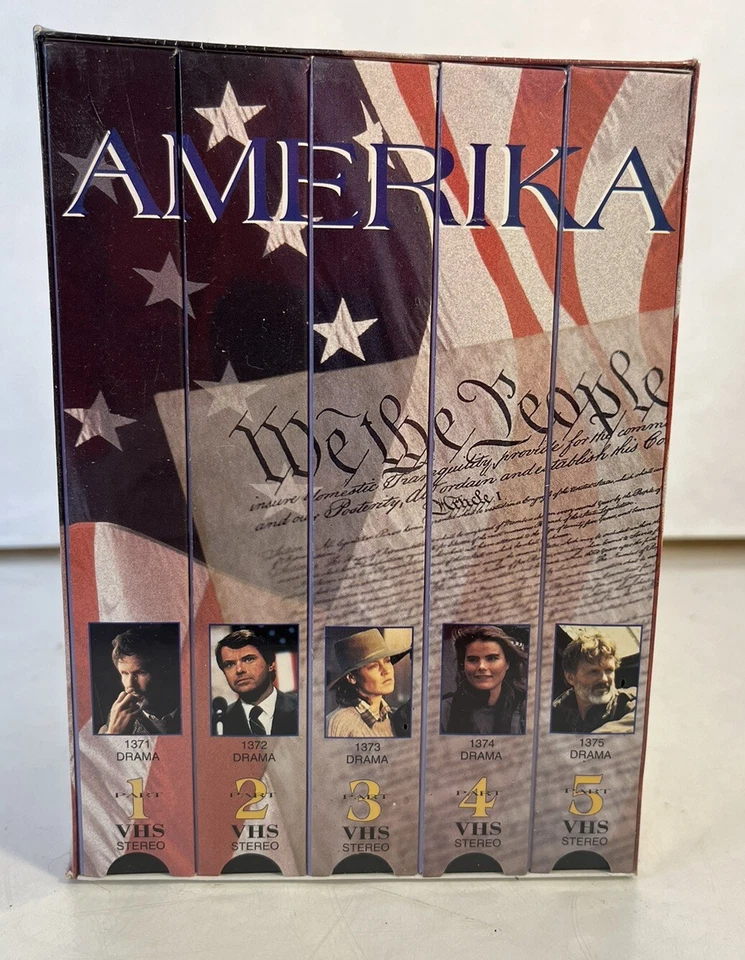 New Sealed VHS Set AMERIKA The Original 12 Hr Miniseries Vtg 5 Tape Collectible - Image 3 of 4