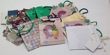 16 small paper gift bags with handles and tags ideal for jewelry or small items
