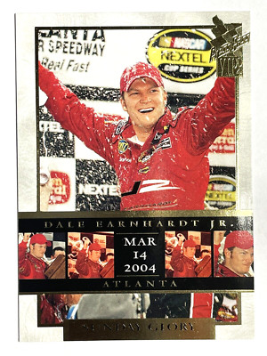 HOFer DALE EARNHARDT JR 2004 Press Pass VIP SUNDAY GLORY ATLANTA Racing Card #46