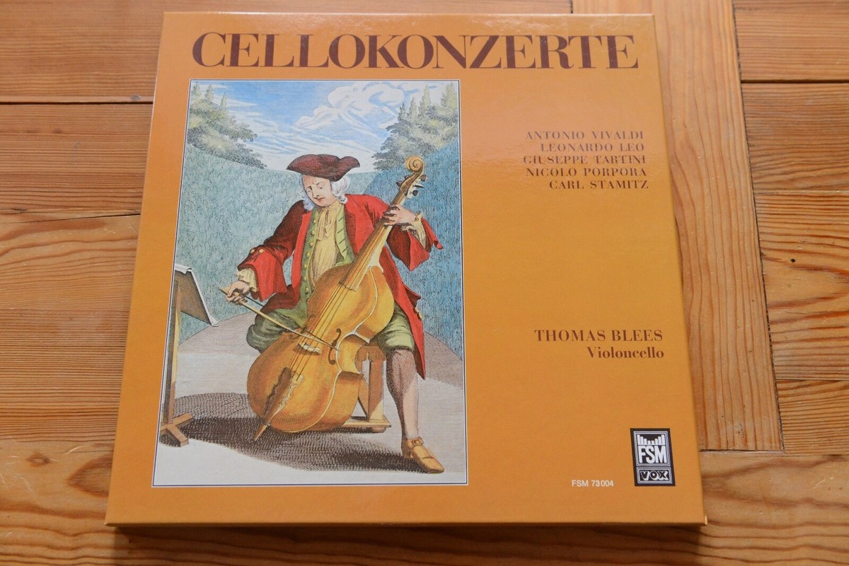 THOMAS BLEES Cello Concerti VIVALDI TARTINI LEO etc. 2 LP