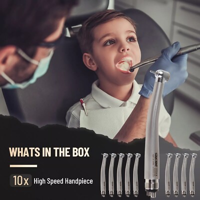SANDENT NSK Style Dental High Speed Handpiece Air-driven Turbine 4Hole (10 Pcs)