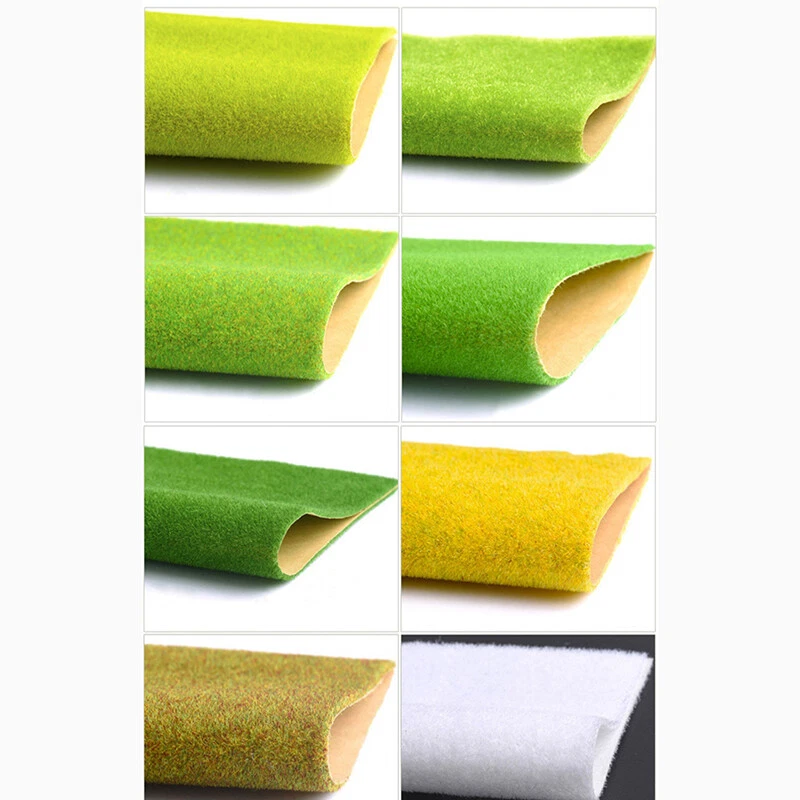 250x250 mm Grasmatte Modelleisenbahn Rasenmatte Wiesen Gras Dekor Landschaftsbau - Bild 2 von 4