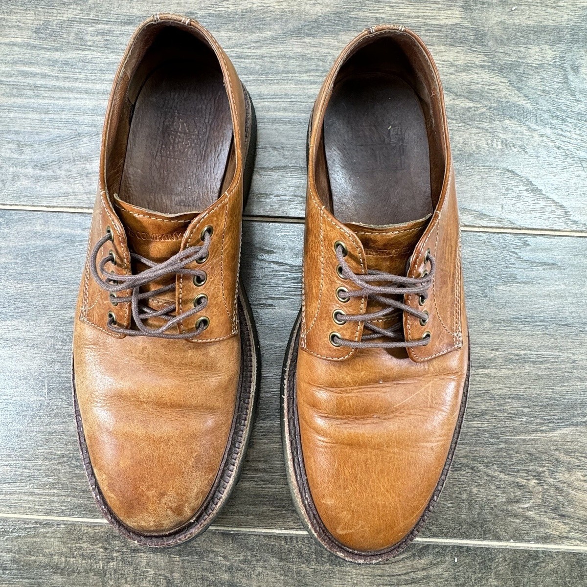 Frye Derby 7.5 Frye Shoes Mens 7.5 Brown Leather Derby Oxford Plain Toe  main image 2