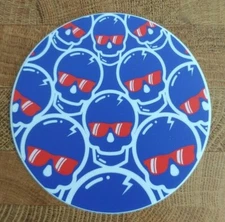 Swag Golf ~ Sticker ~  Red White Blue ~ Concentric Skulls ~ FREE SHIPPING