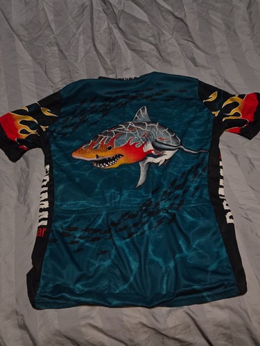 Primal Wear Cycling Jersey Shark Theme Ride For The Halibut Bike Biking Gravel L - Picture 4 of 8