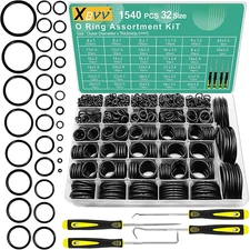 1540 Pcs Nitrile Rubber O-Ring Assortment Kit for Automotive and Plumbing Repair