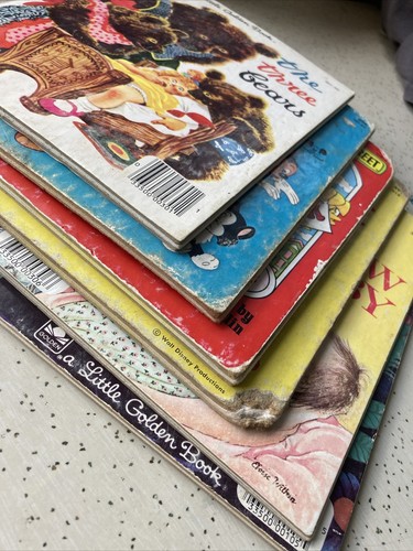 Lot Of 6 Little Golden Books Mickey 1981 Donald 1974 Alice Big Bird Baby Bears - Picture 4 of 11