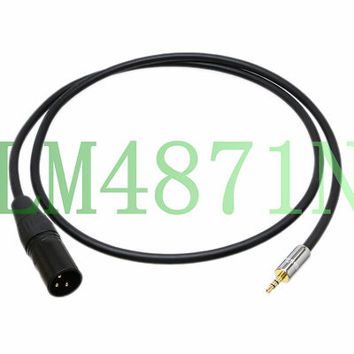 DIY Balanced Leads Canare L-2T2S 3.5mm-M 1/8'' stereo TRS to XLR-M 3Pin Audio MIC