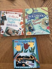 Lot of 3 Scrapbooking Ideas Books. For titles, see photos. Trade PB, 1999, 2001.