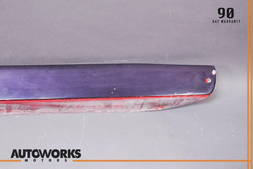 84-91 Porsche 944 Left Driver Side Rocker Panel Side Skirt Guards Red - Image 4 of 4