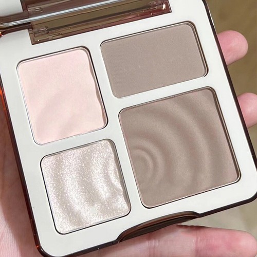 4 Colors Beauty Highlighter Palette Makeup Face Contour Powder Bronzer Make - Picture 11 of 17