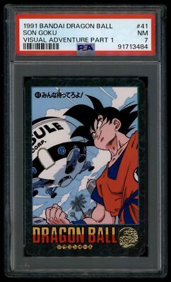 Dragon Ball Japanese Visual Adventure 1 41 Son Goku 1991 PSA 7