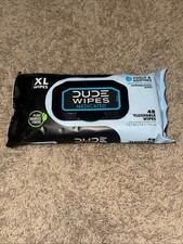 DUDE WIPES XL Medicated Wet Wipes Hemorrhoid Relief Unscented 48 Count NEW