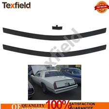 Rear Bumper Trim W Center Clip Black Fits 1983-1986 Chevy Monte Carlo Ss