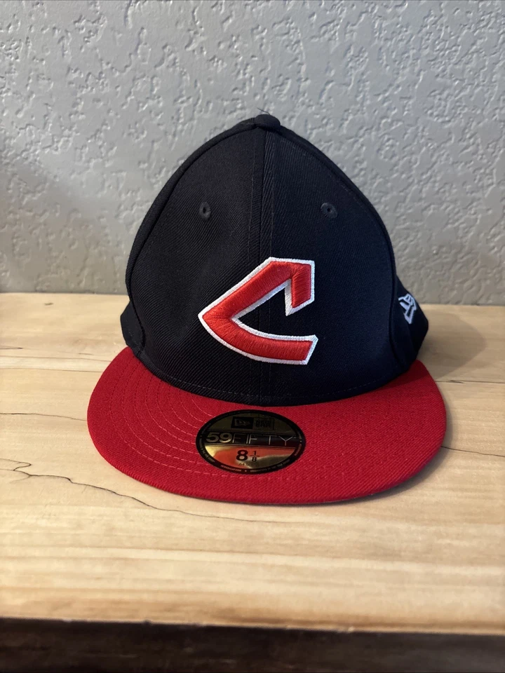  Cleveland Guardians Baseball Hat New Era MLB Cooperstown 59Fifty Cap 8 1/8  - Image 4 of 4