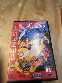 Vintage Sega Genesis Model 2 Console Tested w/ Games Sonic 2 Aladdin Animaniacs