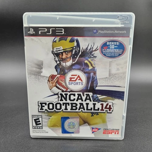 NCAA Football 14 Sony PlayStation 3 PS3 Complete With Manual Tested Works