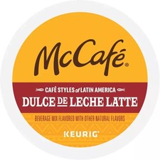 McCaf Dulce De Leche Latte Medium Roast Coffee K Cups - Pack of 90 Pods