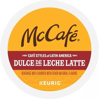 McCafé Dulce De Leche Latte Medium Roast Coffee K Cups - Pack of 90 Pods