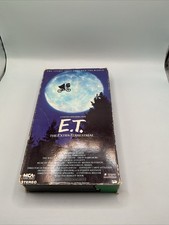 VHS E.T. ET 1988 First Print Green Tape MCA Universal Sci-fi Fantasy Vintage