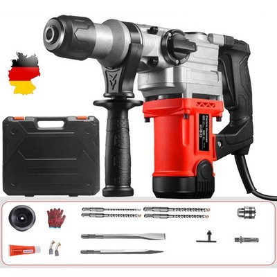 3500W Schlagbohrmaschine Bohrhammer Meißelhammer Stemmhammer SDS-Plus Mit Koffer