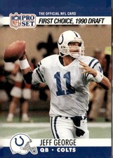 1990 Pro Set #669b Jeff George