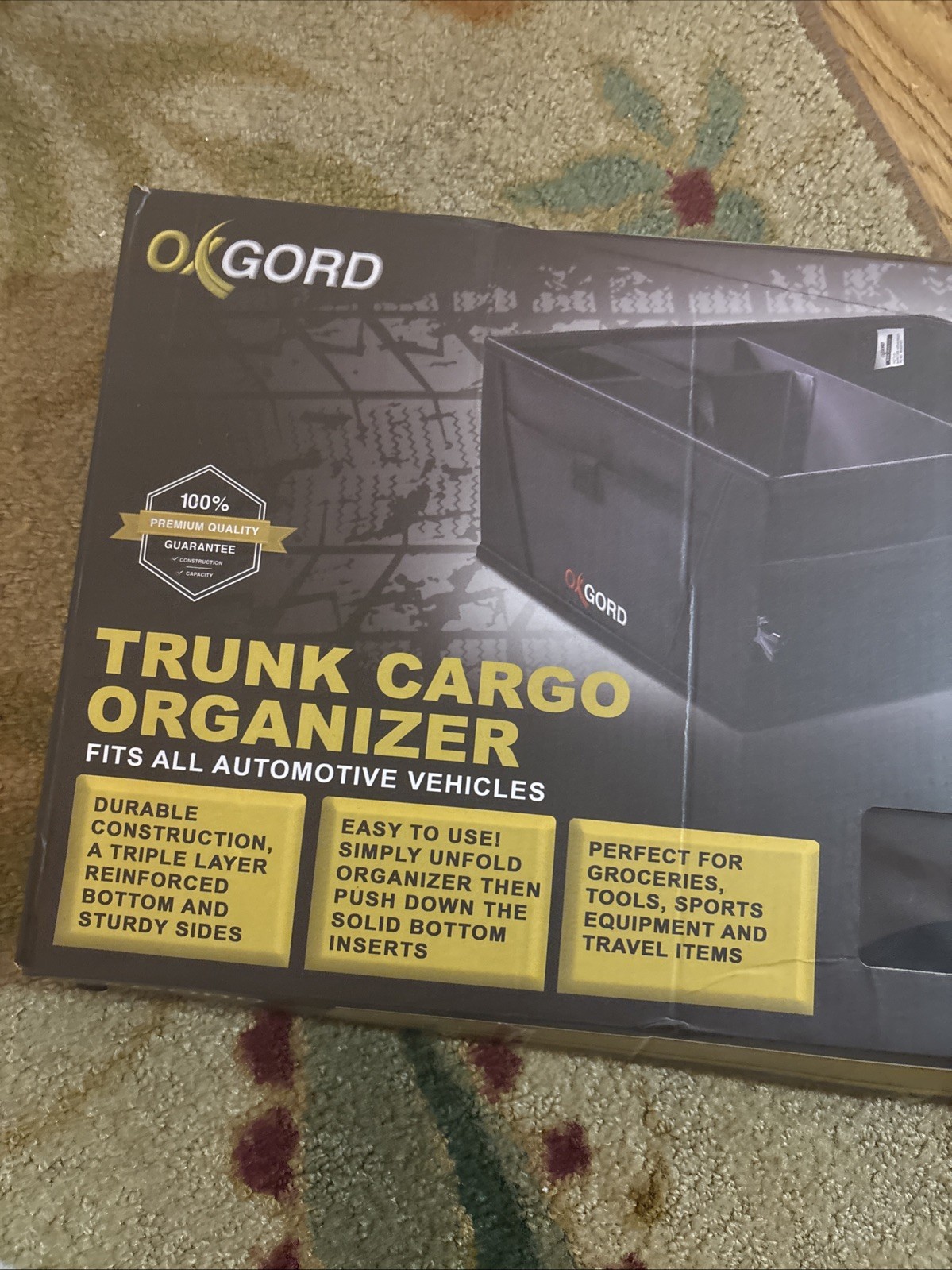 OxGord Collapsible Car Trunk Organizer – Brand New in Box