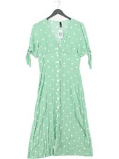 Nobody's Child Shirt Midi Dress UK10 in Green