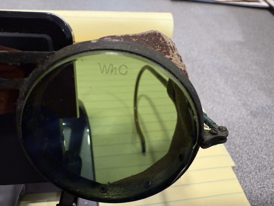 Gafas de seguridad verdes años 50 (bonito cristal) Foto 4 de 4