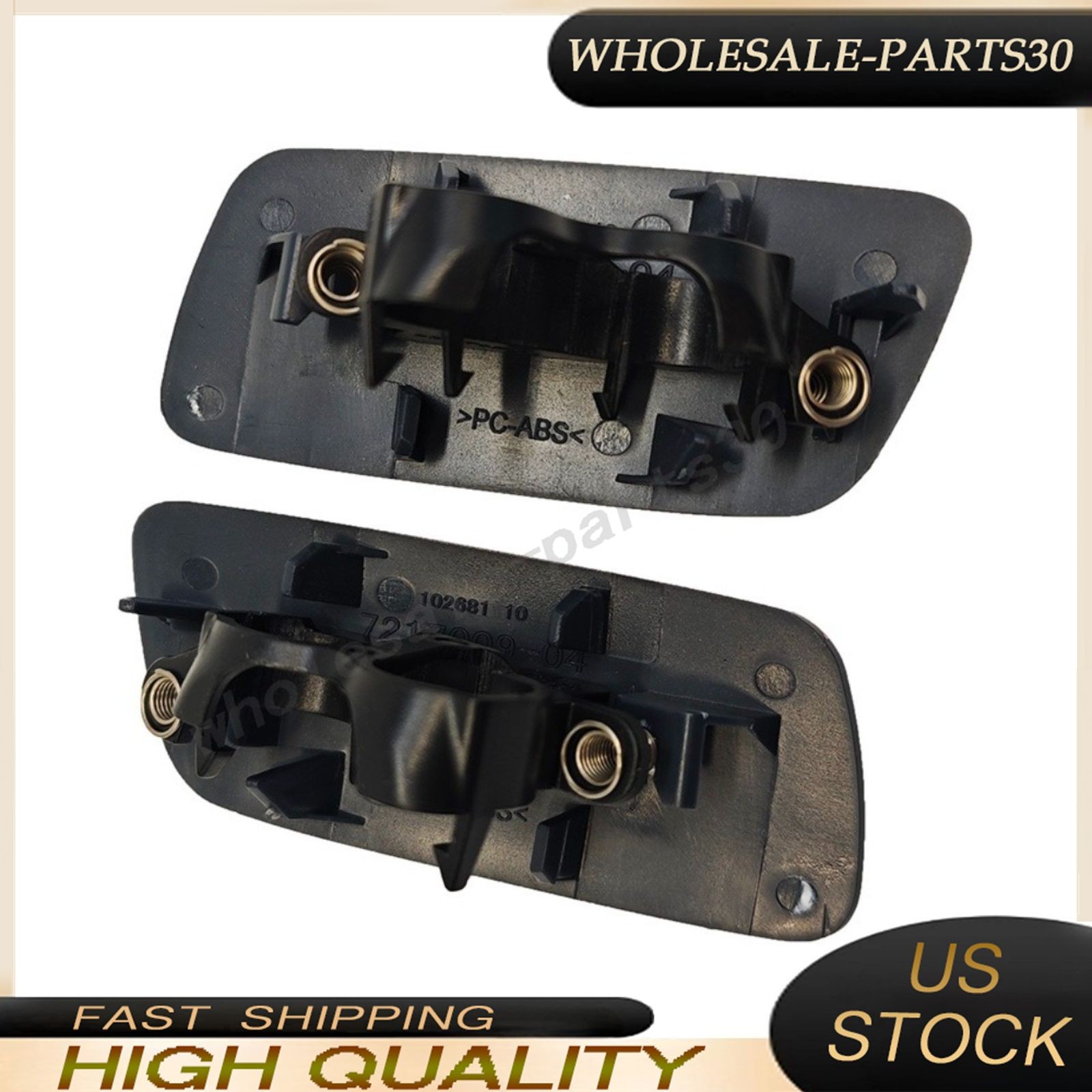 Front Driver & Pass Headlamp Washer Cover For 10-18 Rolls-Royce Ghost 61677244