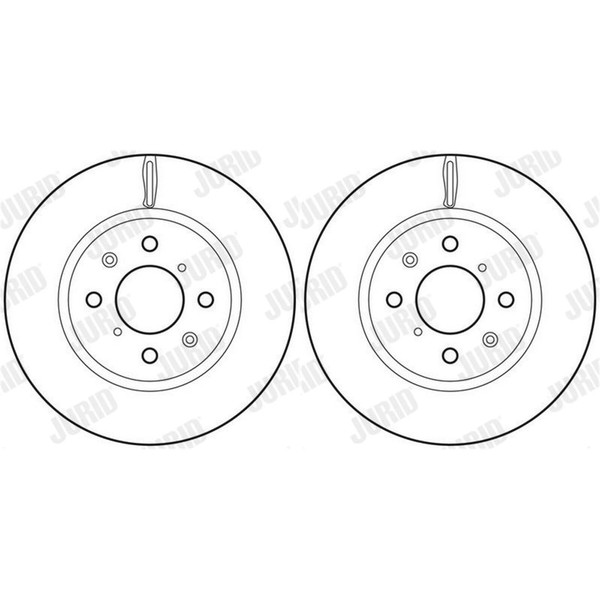 2X Jurid Bremsscheiben Vorne 256Mm BelÜFtet Passend FÜR | 562694JC-image