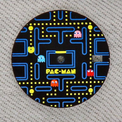 #ad Dial maker Pac Man Dial Game Dial Matte Black with Blue Yellw No Lume $40.00