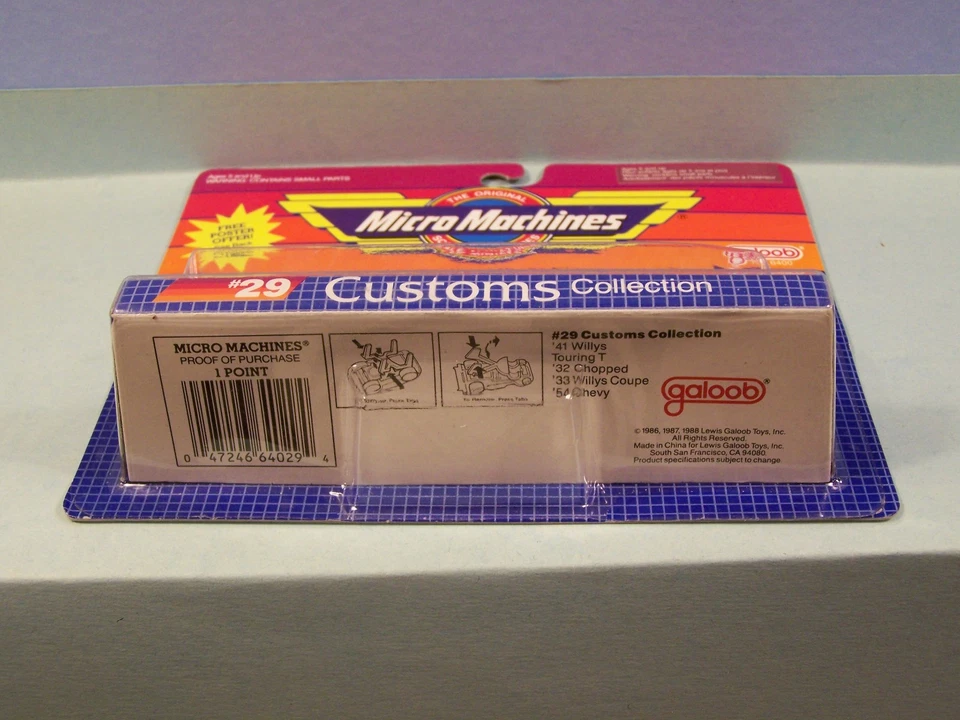 Micro Machines - #29 Customs Collection - Ultra Fast (Blister wrinkle on right) - Image 3 of 4
