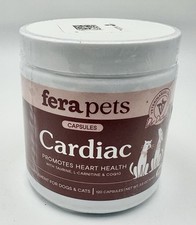 Fera Pets Cardiac Support - Cat  Dog Heart Supplement with Taurine 120 Capsules