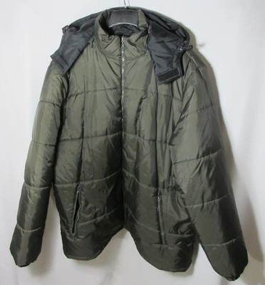 ALL TERRAIN 2XL Green/Gray Puffer Jacket Hood Reversable Packable Zip-Up Unisex