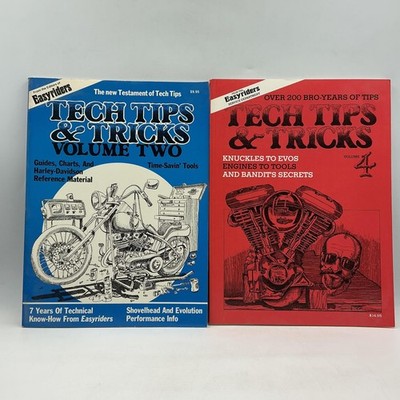 Vintage Easyriders Tech Tips & Tricks Vol 2 & 4 Ball Paisano PB 1990s USA Harley