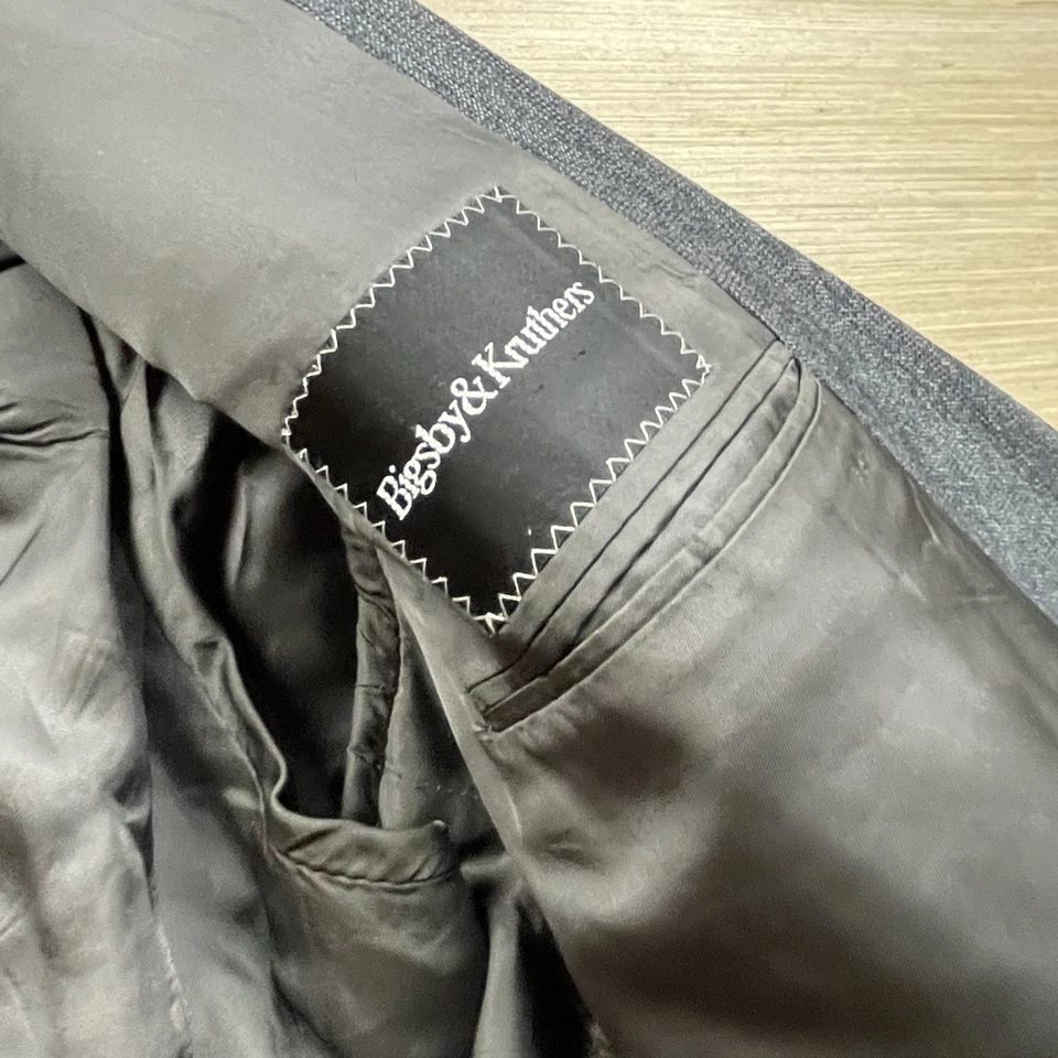 Blazer Mani by Giorgio Armani Vintage Años 90 Hombre’s 42 Sal Pimienta Hecho en Italia Chaqueta Foto 4 de 4