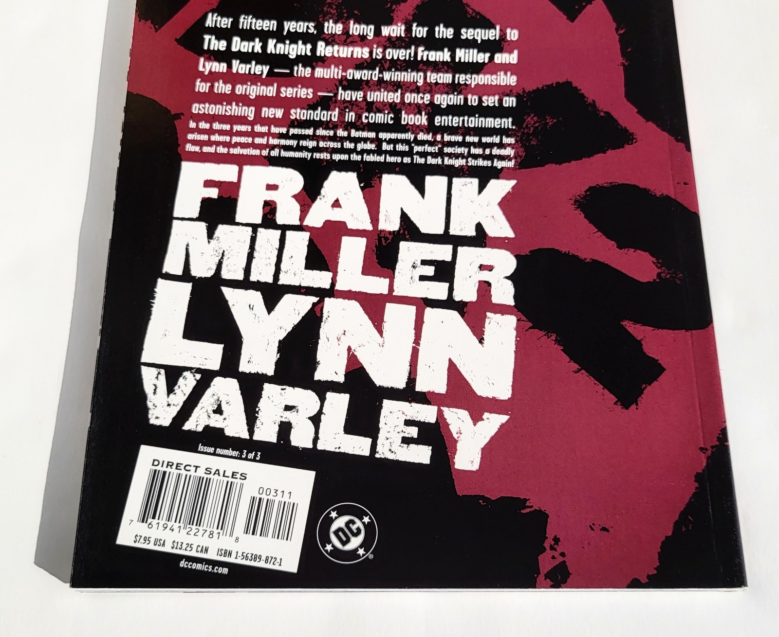 DK2 The Dark Knight Strikes Again #3 DC 2002 Batman Superman Joker Unread VF/NM