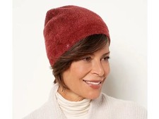 NEW Barefoot Dreams CozyChic Lite Confetti Beanie Crimson Red Winter