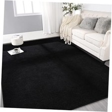 Large Ultra Soft Modern Area Rugs for Living Room Bedroom, 6x9 6 x 9 ft Black
