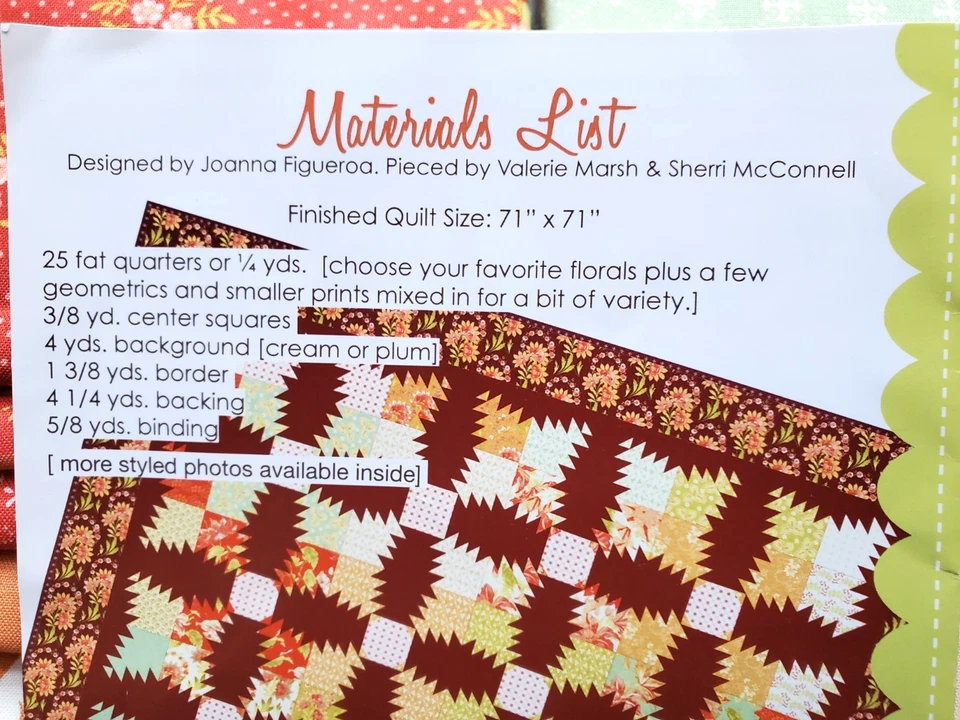 FIG TREE & CO. * Kit trapunta * Joanna Figueroa - ANANAS & FICHI 71 x 71 - Immagine 3 di 4