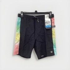 Billabong Night  Pink Tie-Dye Boys Board shorts Size 12/M, New With Tags