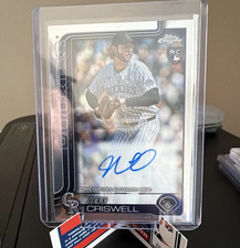 Topps 2023 Chrome Jeff Criswell Rookie Autographs #RA-JCR Rockies Autograph