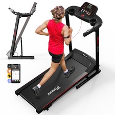 Laufband für Zuhause klappbar mit Steigung, App/Bluetooth/Programme, FunLife F50