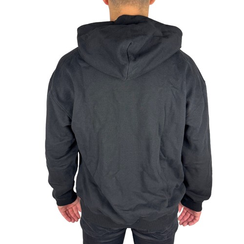 DIESEL Hombres Sudadera con Capucha Pullover Negro Cuello Redondo Con Logo - Talla L - Imagen 8 de 8