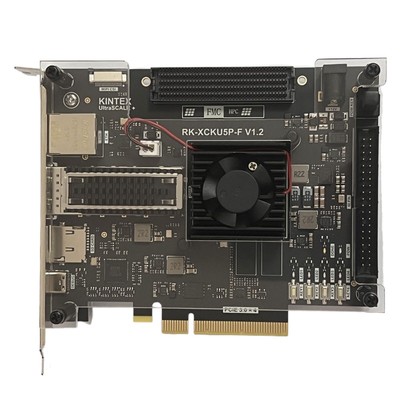KU5P FPGA Development Board XCKU5P FMC HPC QSFP28 100G Optical Port PCIE3.0
