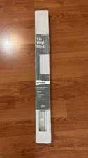 Mainstays 1 Inch Cordless Vinyl Blind, White, 36"W x 72"L