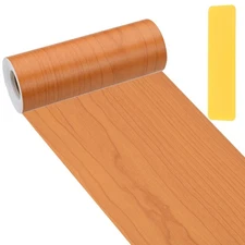 6"x33' Self-Adhesive Wood Grain Repair Tape with Scraper, Red Cherry